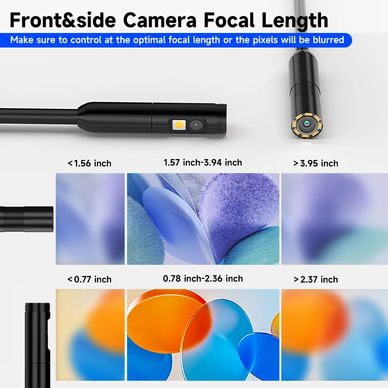 7‘’ IPS Screen Borescope Detachable Design Multiple Lens HD1080P