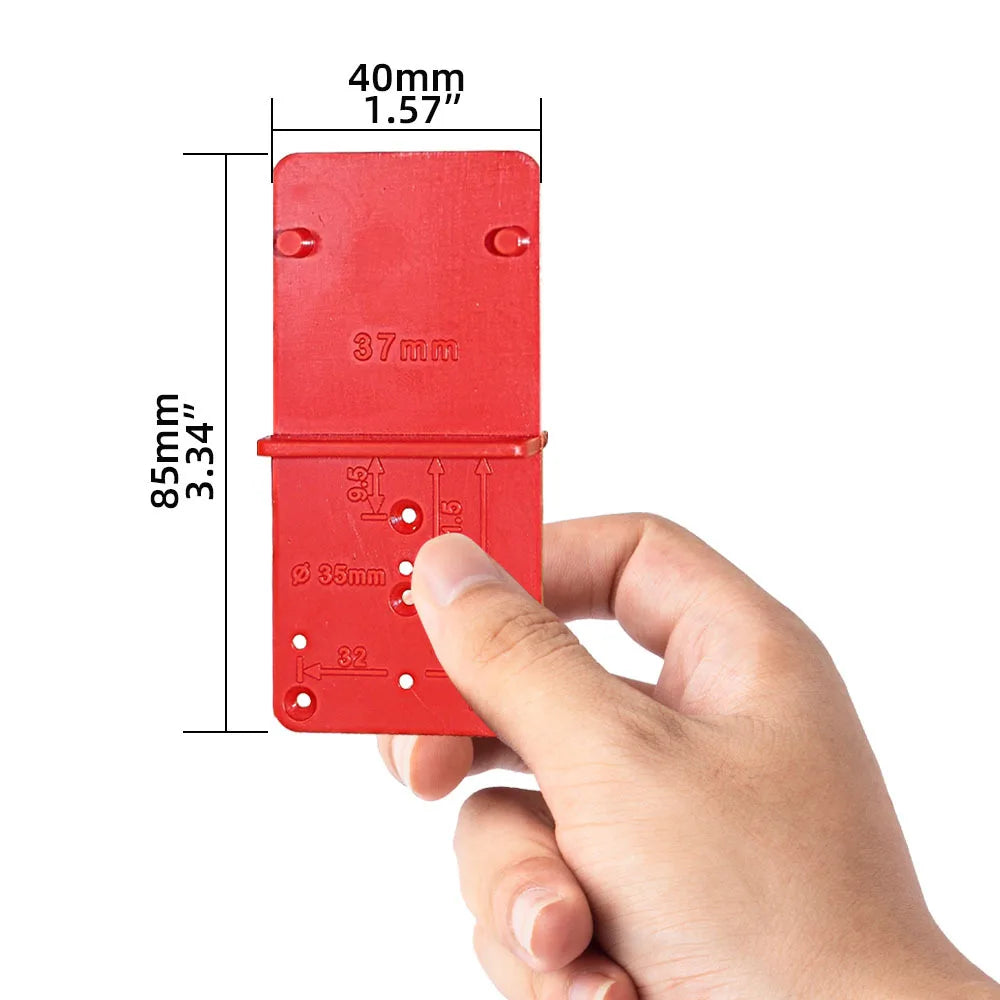 Hinge Hole Drilling Guide Positioning Mark Template 26/35/40mm Hing