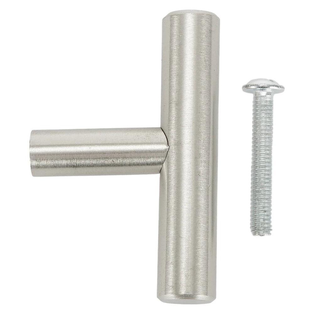 2-14 Inches Handles Stainless Steel Silver T-Type Drawer Cabinet