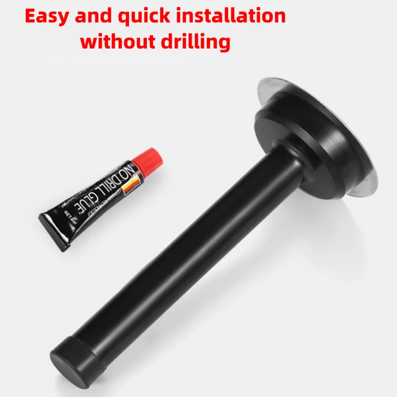 Drill-Free Silent Door Stopper - Extra Long & Thick Door Holder