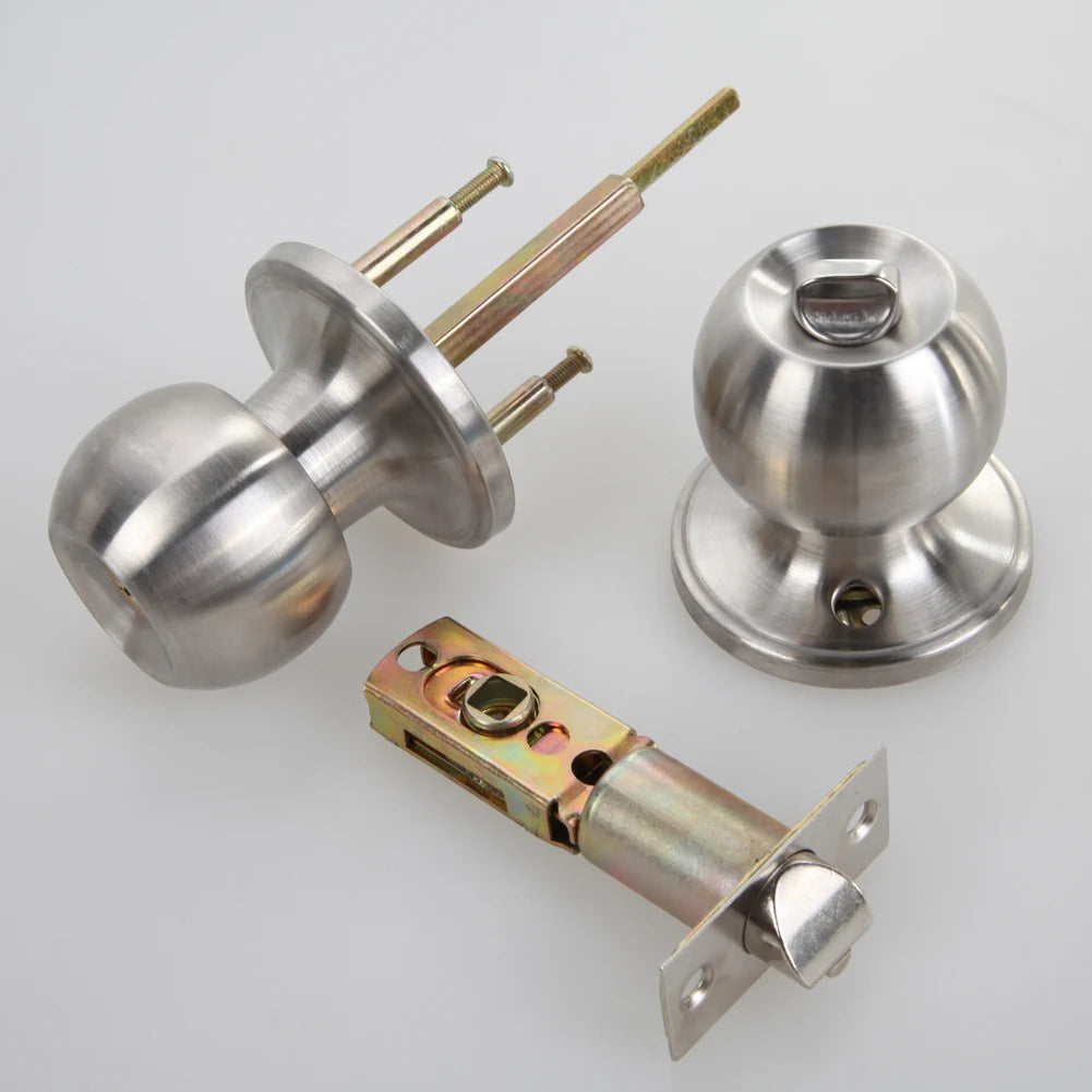 Door Handle Knob Stainless Steel Rotation Round Door Knobs Handle
