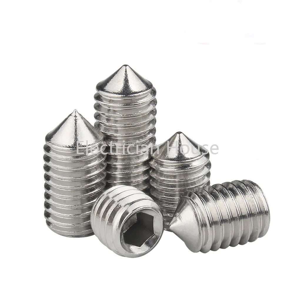 10pcs/lot Hex hexagon socket set screw cone point grub screw M2 M2.5