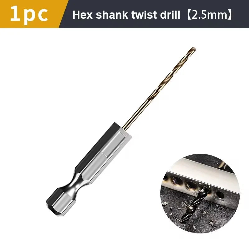 1.5-7.5mm Hex Shank Twist Drill Bit Wood Metal Hole Cutter Core