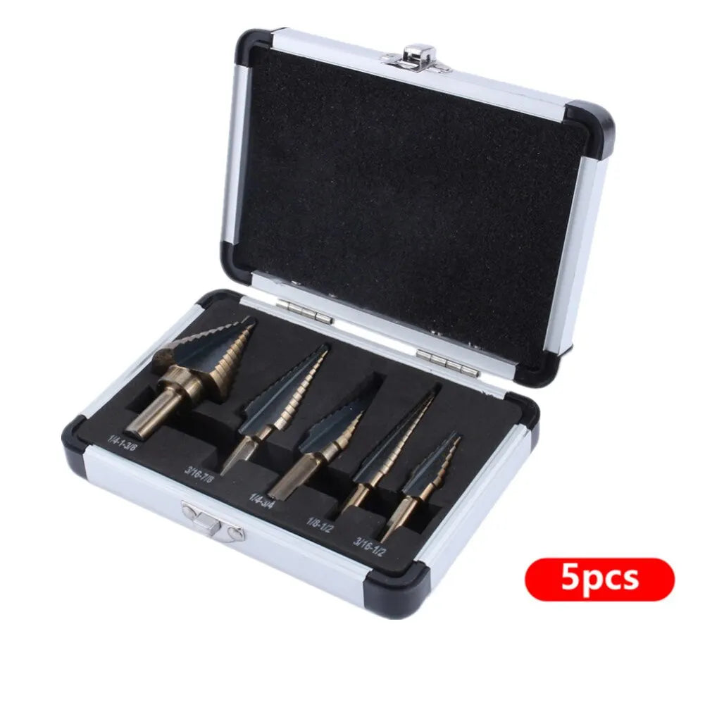 HSS 4241 Cobalt Multiple Hole 50 Sizes Step Drill Set Tools Aluminum