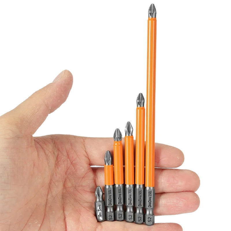 Anti Slip bits Magnetic Screwdriver bit Set S2 Alloy Steel Impact