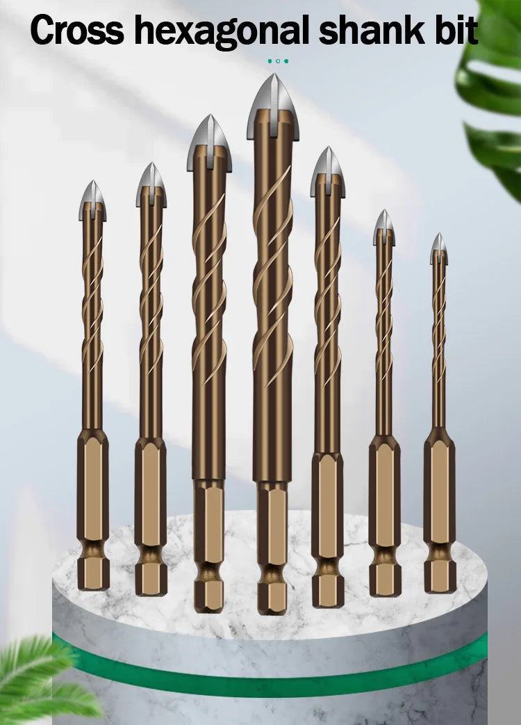 4/7PCS Industrial Grade EU Standard Four Flute Sawtooth Eccentric