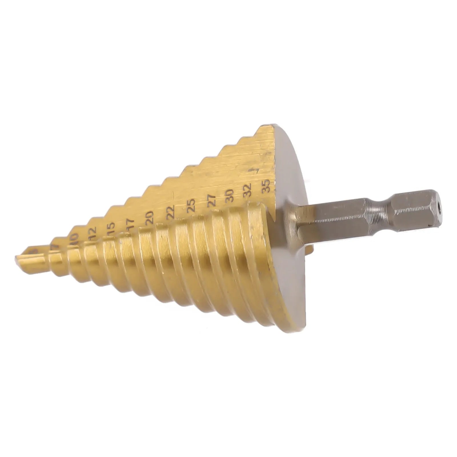 5-35MM HSS Titanium Core Step Drill Tool Spiral Grooved Drill 13