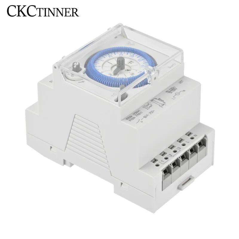 SUL181D DIN Rail 24hr Mechanical Timer Relay – AC 220V 96 Settings