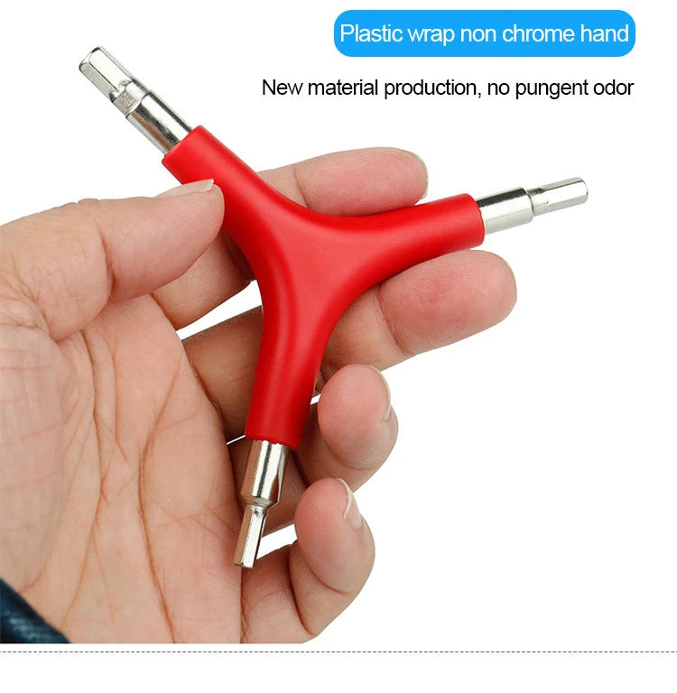 Hex Wrench Y-Type 3 Way 4/5/6mm Spanner Bicycle Repair Tools