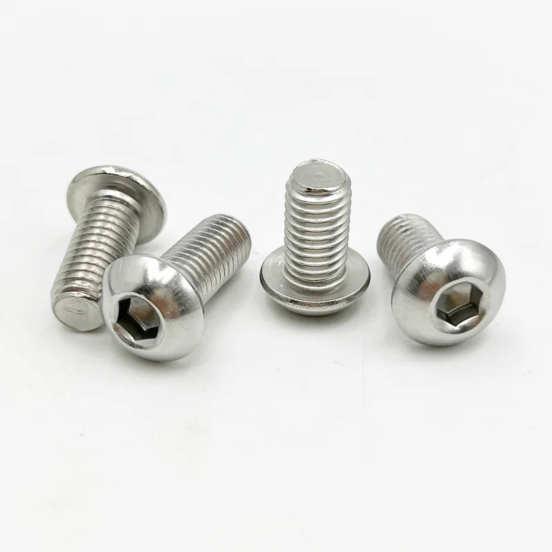 M2 M2.5 M3 M4 M5 M6 M8 M10 Button Head Socket Cap Machine Bolts Screw