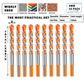 Masonry Drill Bits Set for Tile, Brick, Cement, Concrete, Glass