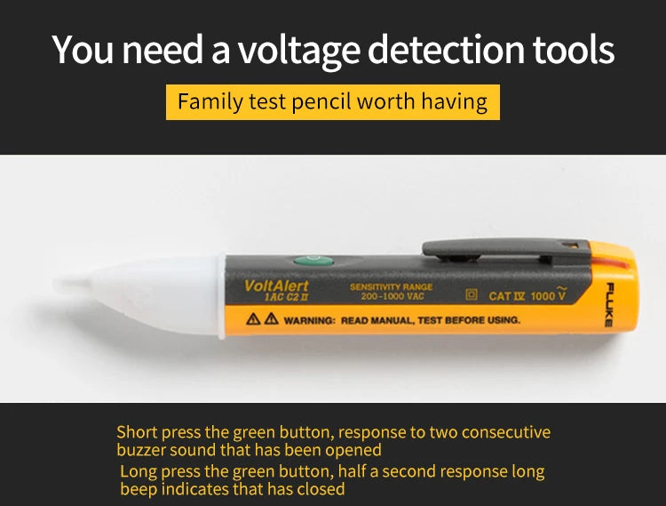 FLUKE 1AC-C2II / 2AC Non-contact Voltage Test Tool Electrical