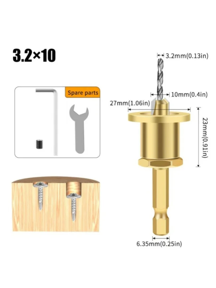 1/5Pcs CNC Adjustable Hexagonal Handle Cutter Woodworking Tools