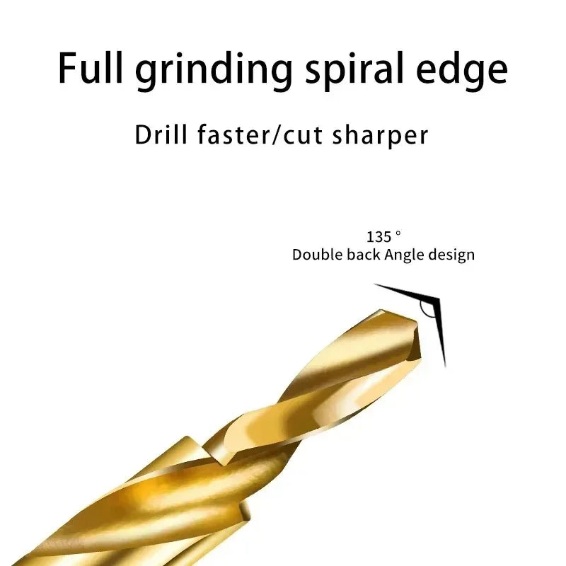 TG HSS M35 Step Drill Bit for Aluminum Copper Iron Mold Wood Plastic