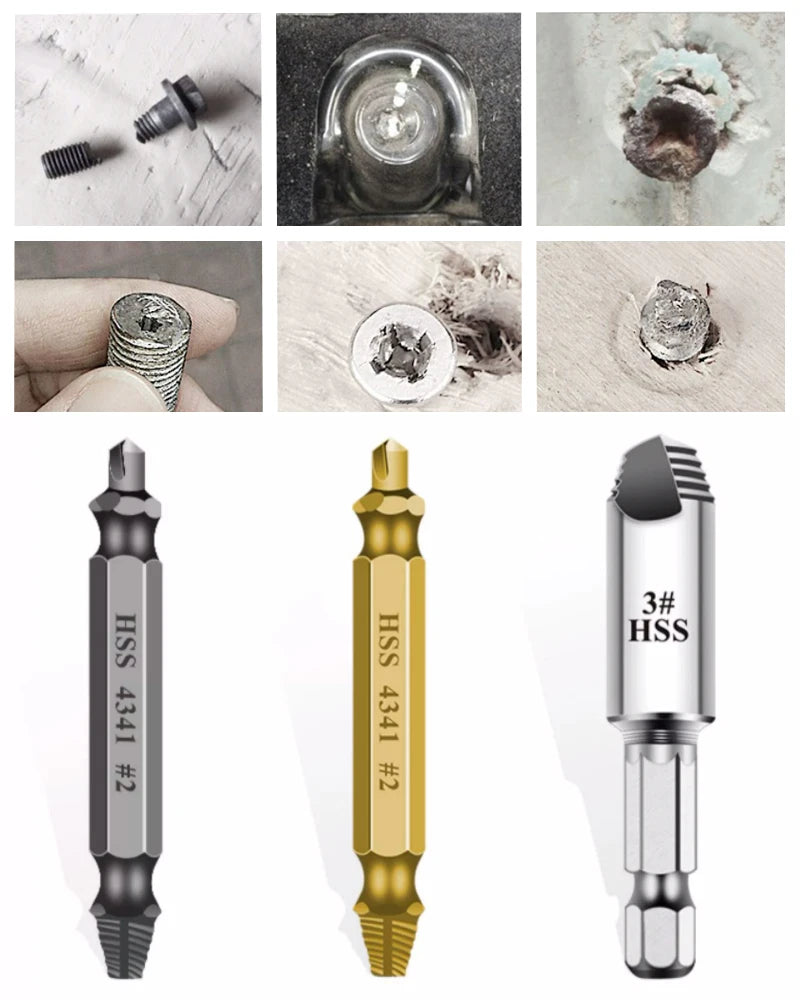 Hss S2/4341/CO Titanium Extractor Remover Drill Bit Disassemble