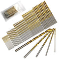 50-Piece Titanium Coated Twist Drill Set — 1mm to 3mm S - View 1