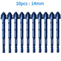 Professional Carbide Four-edge Serrated Drill Bit Set For Tile