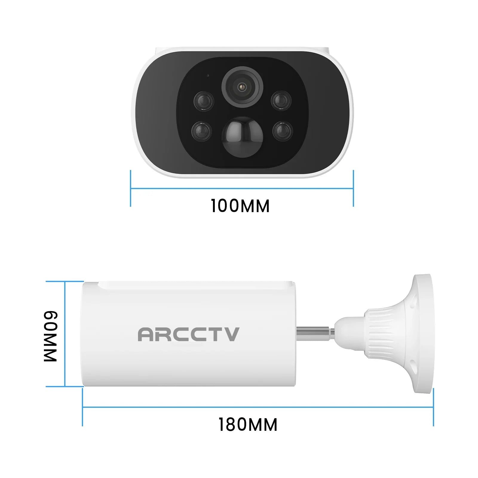 ARCCTV 4MP Wifi Solar Battery Camera Kit Surveillance Security System