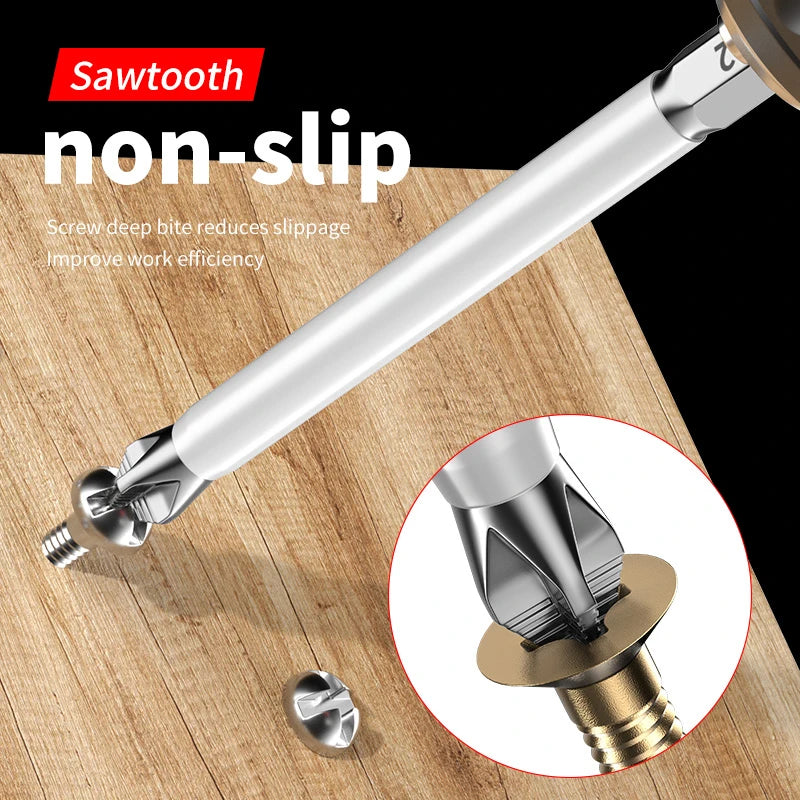 6 PCs Non-Slip Magnetic Cross Head Household Electric Driver Screw