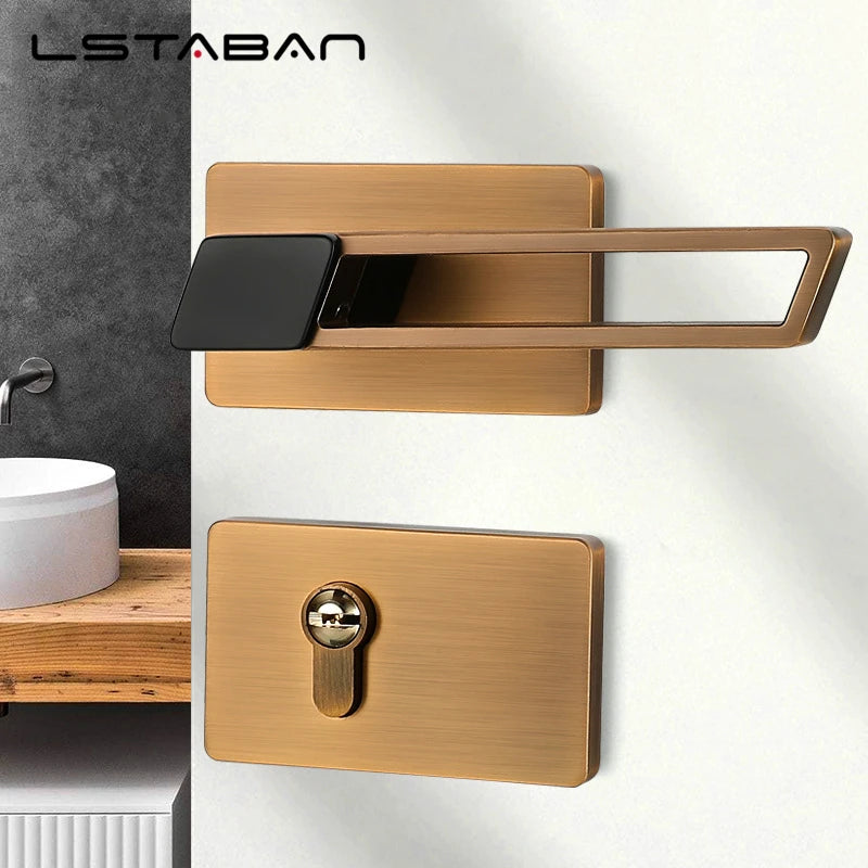 Interior Zinc Alloy Silent Anti-theft Door Lock Security Mute Door