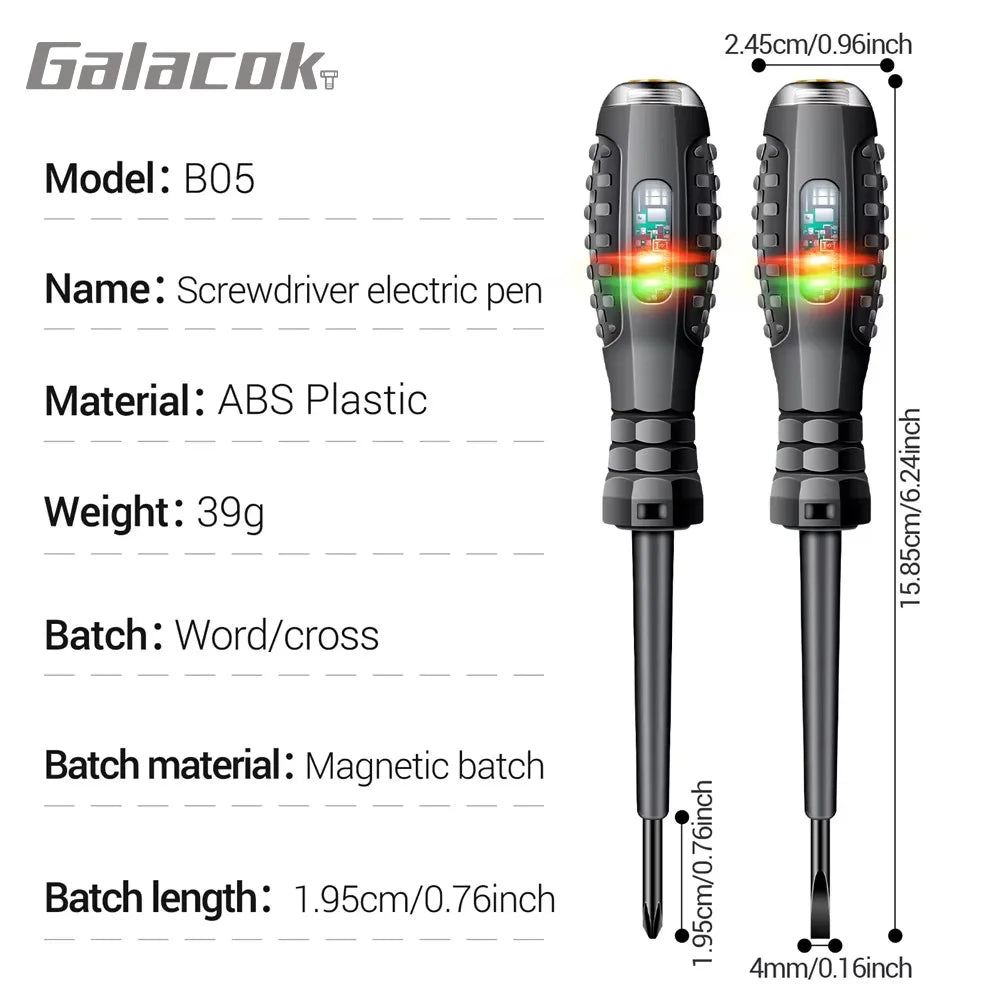 Multifunctional Electrician Test Screwdriver AC Non-contact Induction