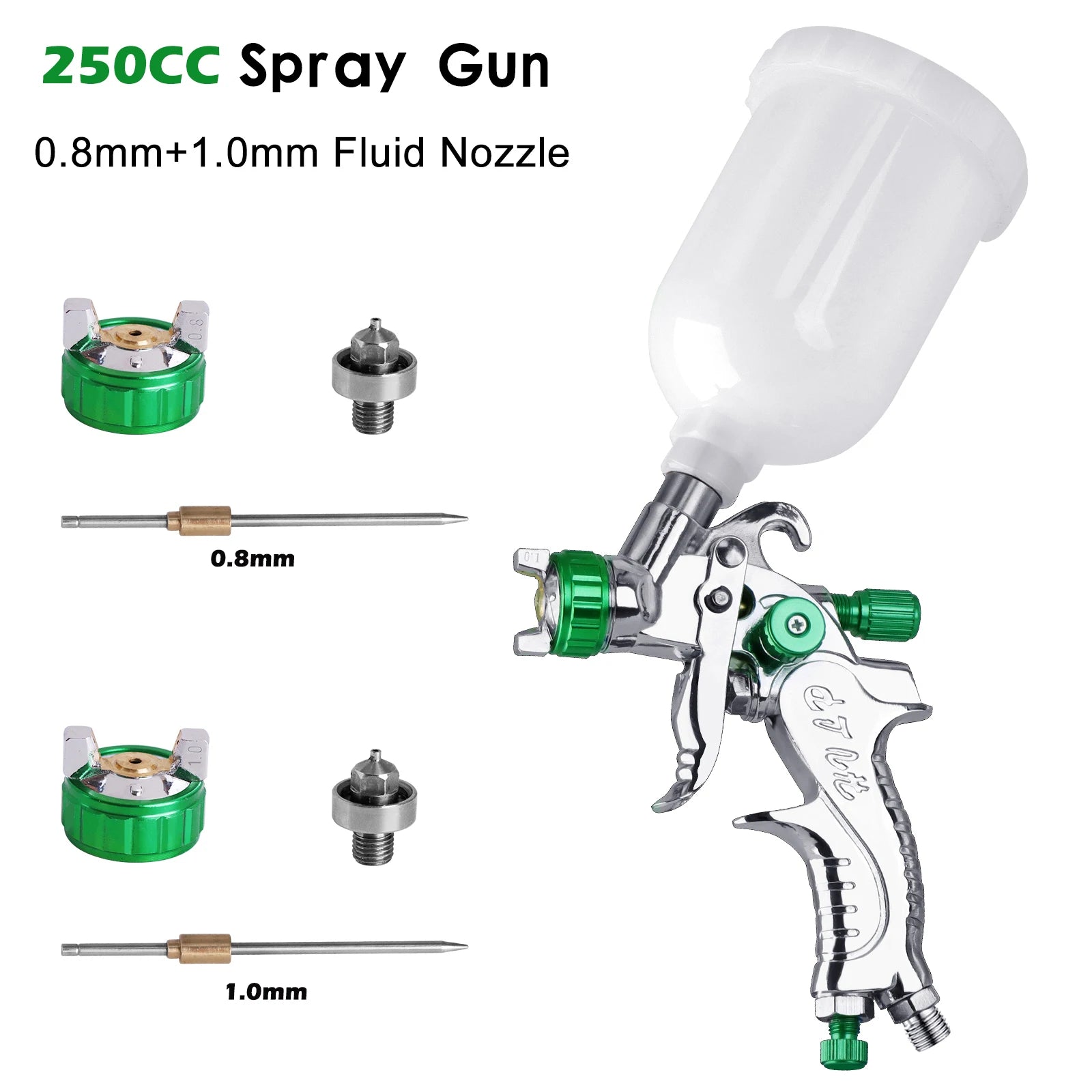 WENXING HVLP Gravity Spray Gun 0.8–2.0mm – Professional Car Painting