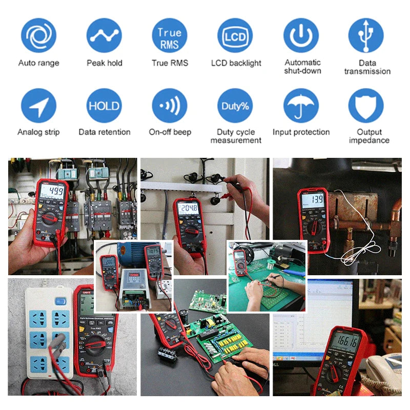 UNI T UT61B+ UT61E+ UT61D+ Smart Professional Digital Multimeter