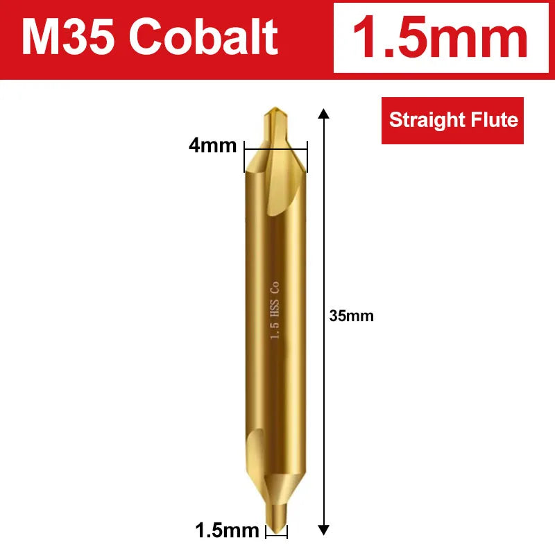 M35 Cobalt Center Drill Bit 60 Degree Countersink Drill Stainless