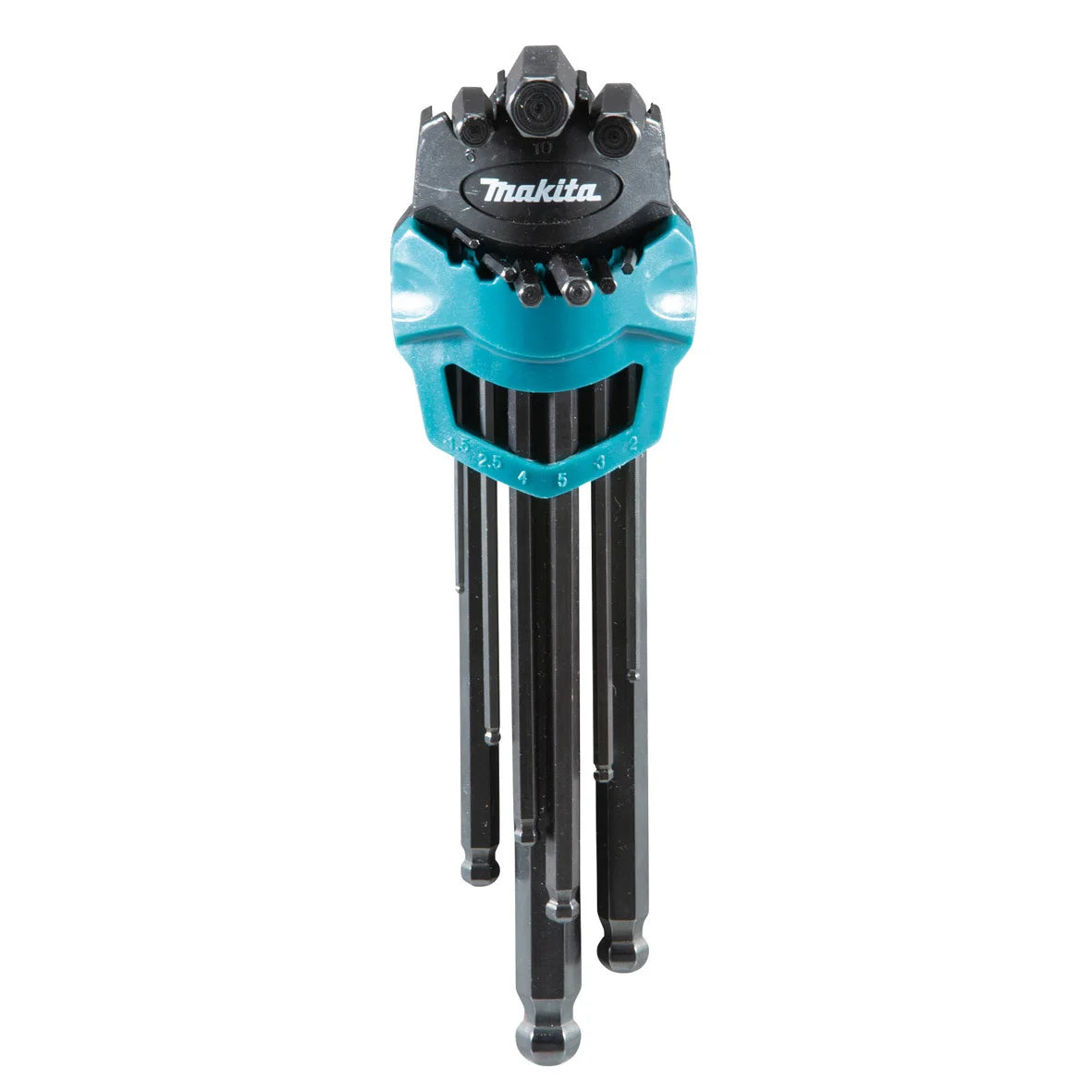 Makita B-65894 Hex Key Wrench Set 9-Piece Multiple Sizes Exagonal