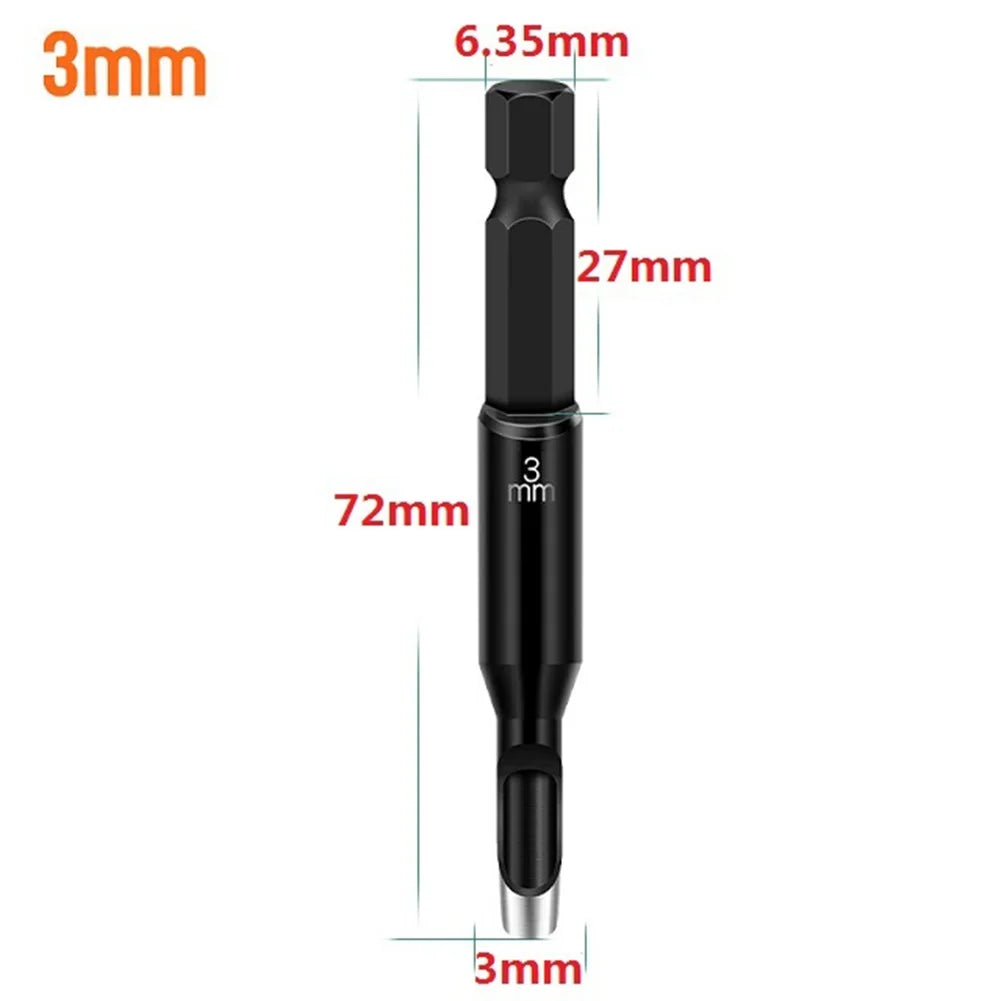 1/5pcs Leather Craft Hollow Hole Punches Hex Shank Adapter Hollow