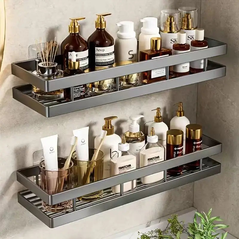 Non drilling bathroom rack, shower room, bathroom space