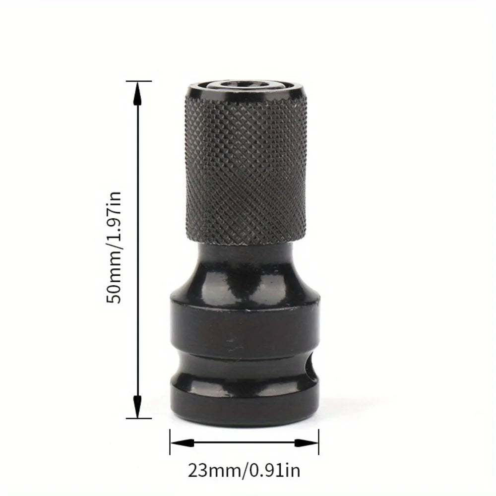 Impact Wrench to Drill Adapter 1/2 to 1/4 Hex Converter Socket