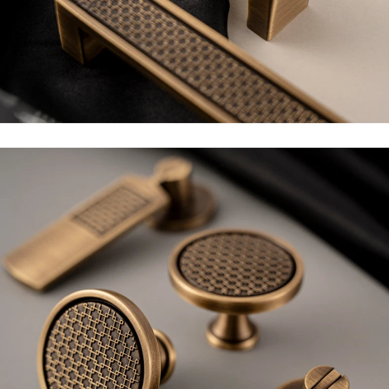 Santaya Antique Brass Handle Luxury Bronze Pull Kitchen Cabinet