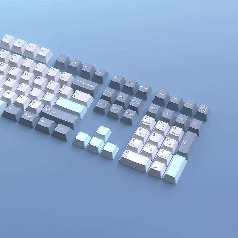126 Keys Double Shot PBT Cherry Keycaps Mechanical Game Keyboard
