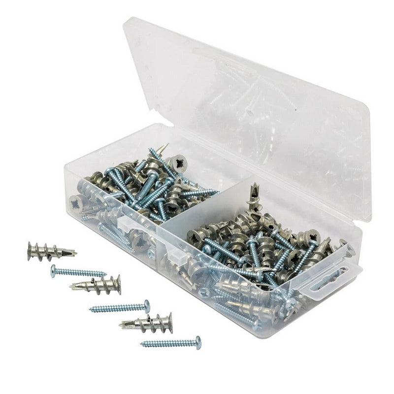 120Pcs  Zinc Alloy Plasterboard Drywall Anchor Hollow Wall