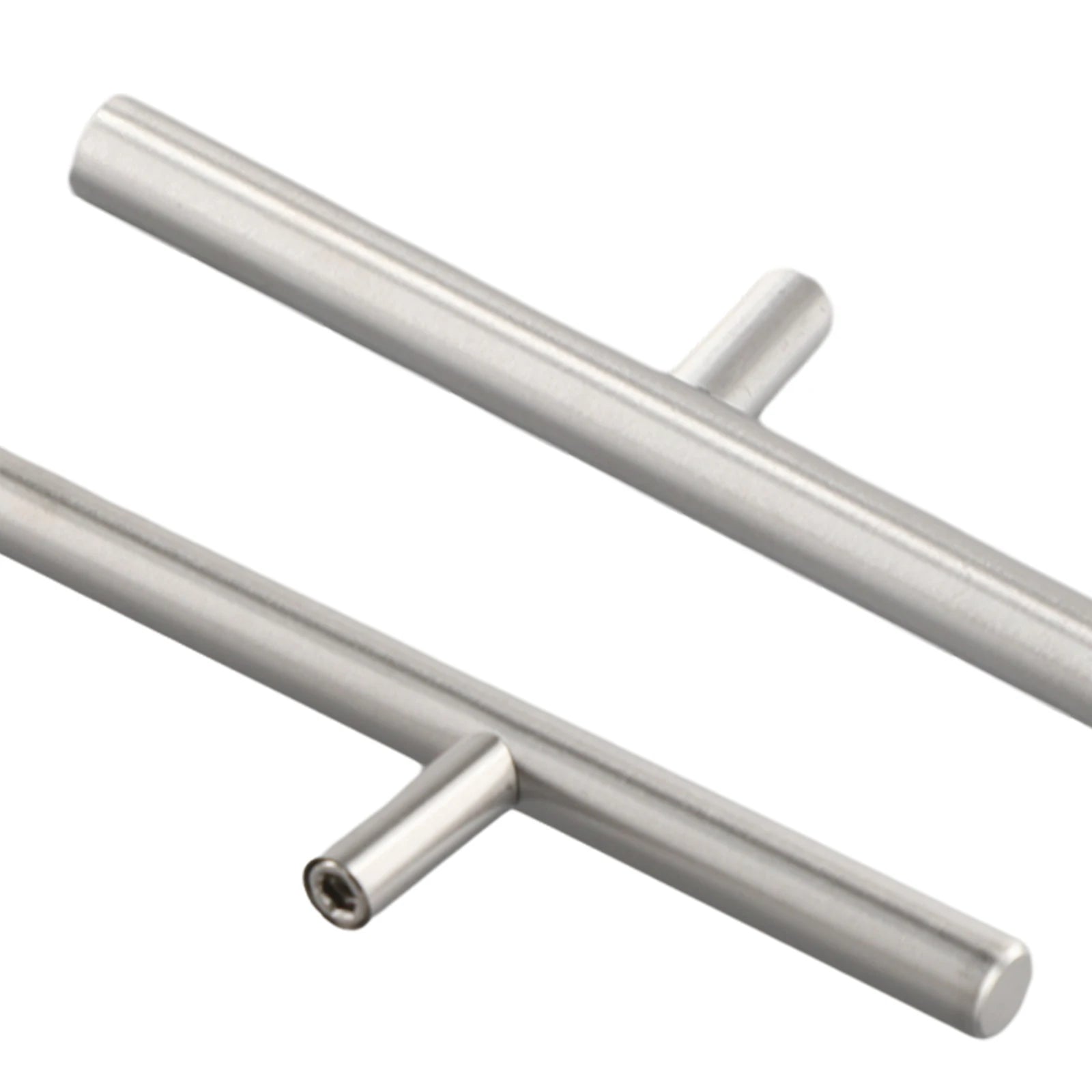 2-14 Inches Handles Stainless Steel Silver T-Type Drawer Cabinet