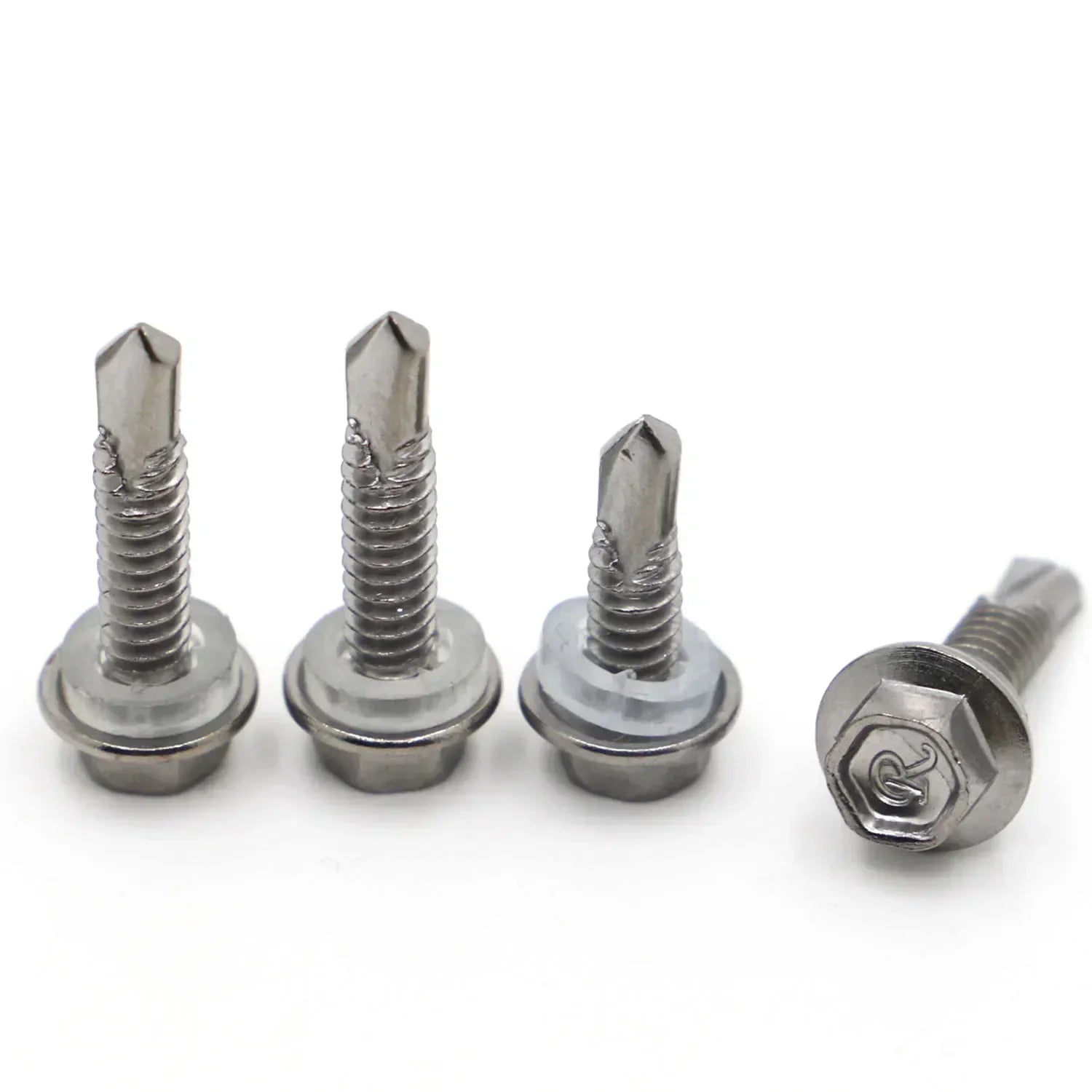 10pcs M5.5 M6.3 410 Stainless Steel Washer Head External Hex Hexagon