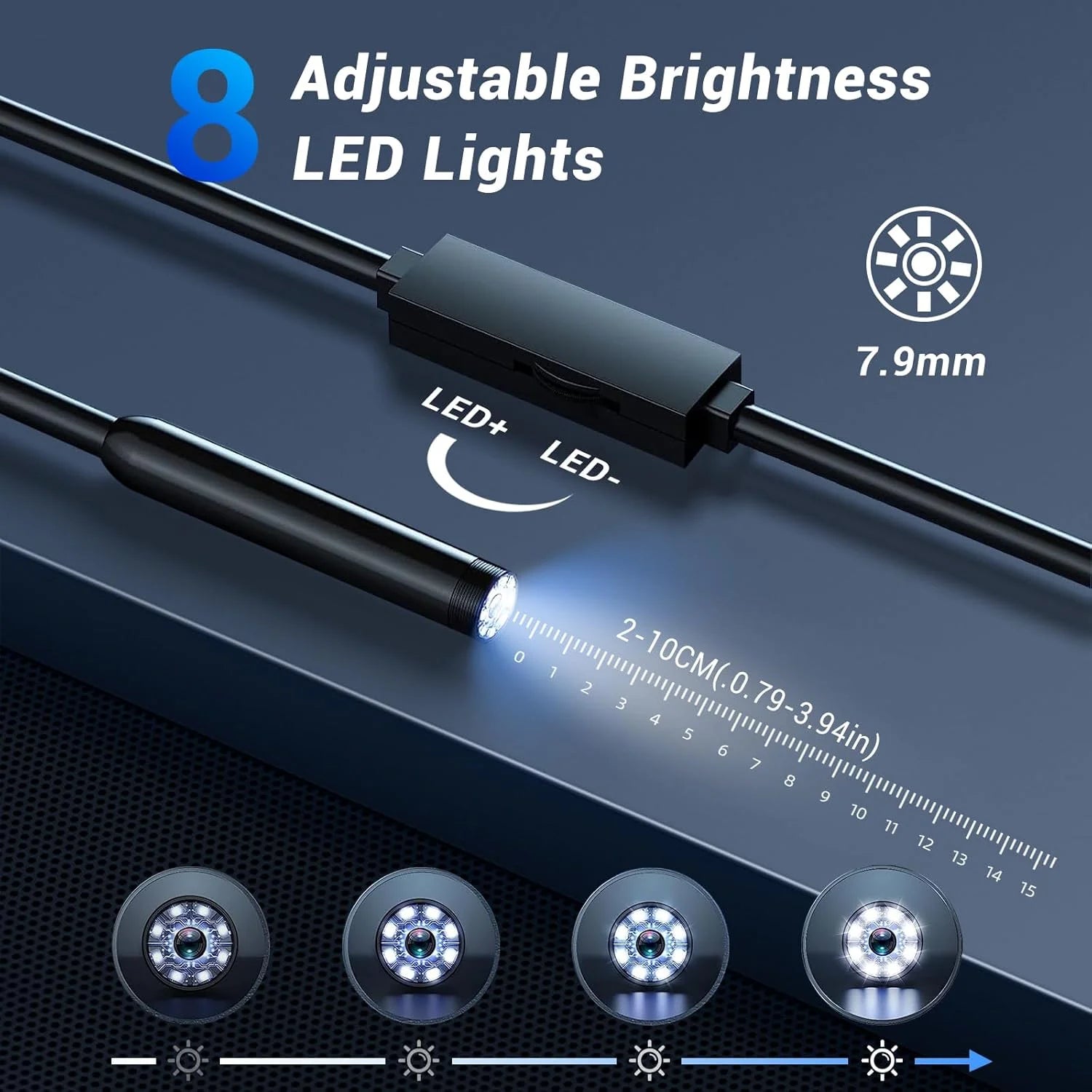 8MM 5MP Auto-Focus IP68 Waterproof Endoscope Sewer Channel Drain