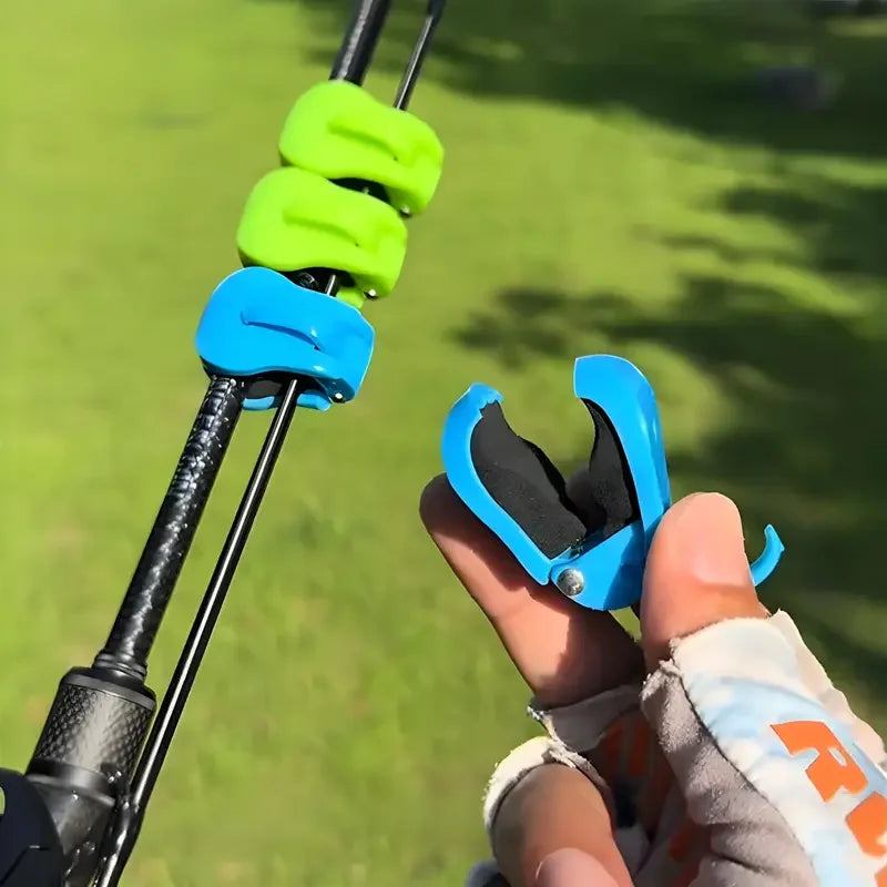 2pcs Quick-Attach Fishing Rod Clip - Tool-Free 1-Hand Holder for