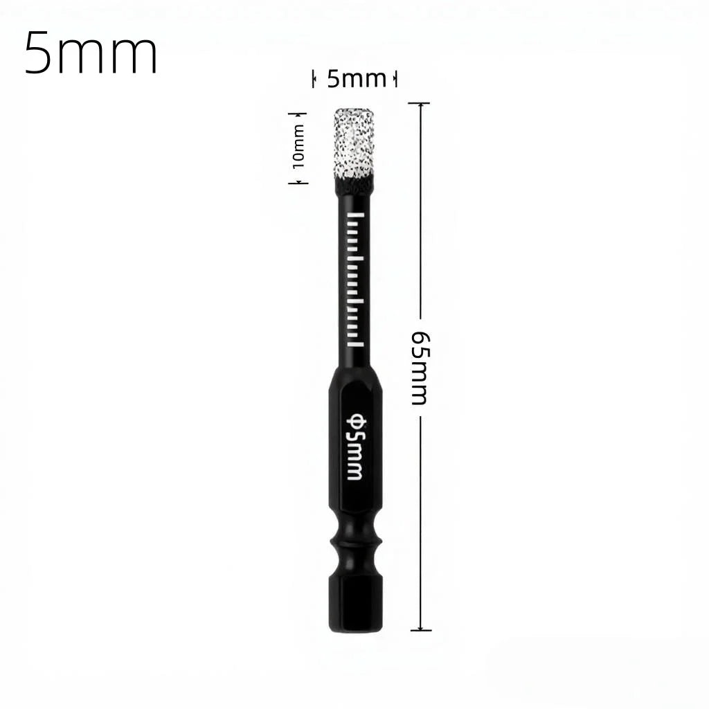 Dry Diamond Drill Bit Set — For Granite, Ceramic Tile, Marble & Sto
