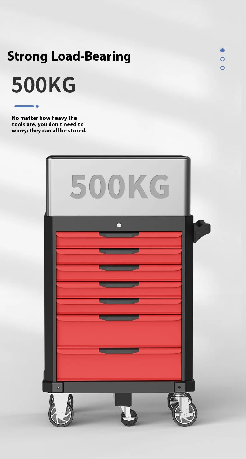 Heavy-Duty 7-Drawer Workshop Tool Cabinet with Lock