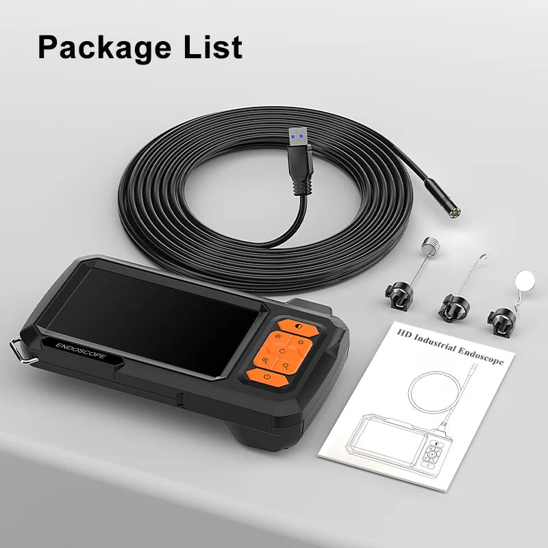 Endoscope Camera 4.3 Inch Screen Replaceable 1-100 Meter Rigid Cable