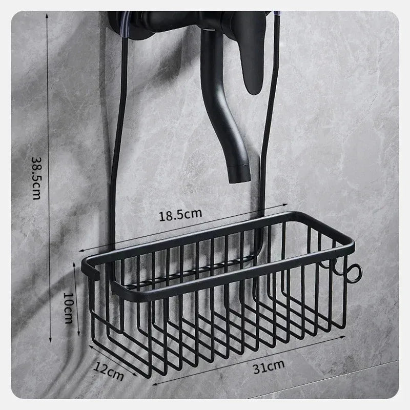 Convenient Toilet Shower Rack with No Drilling Installation Bathroom