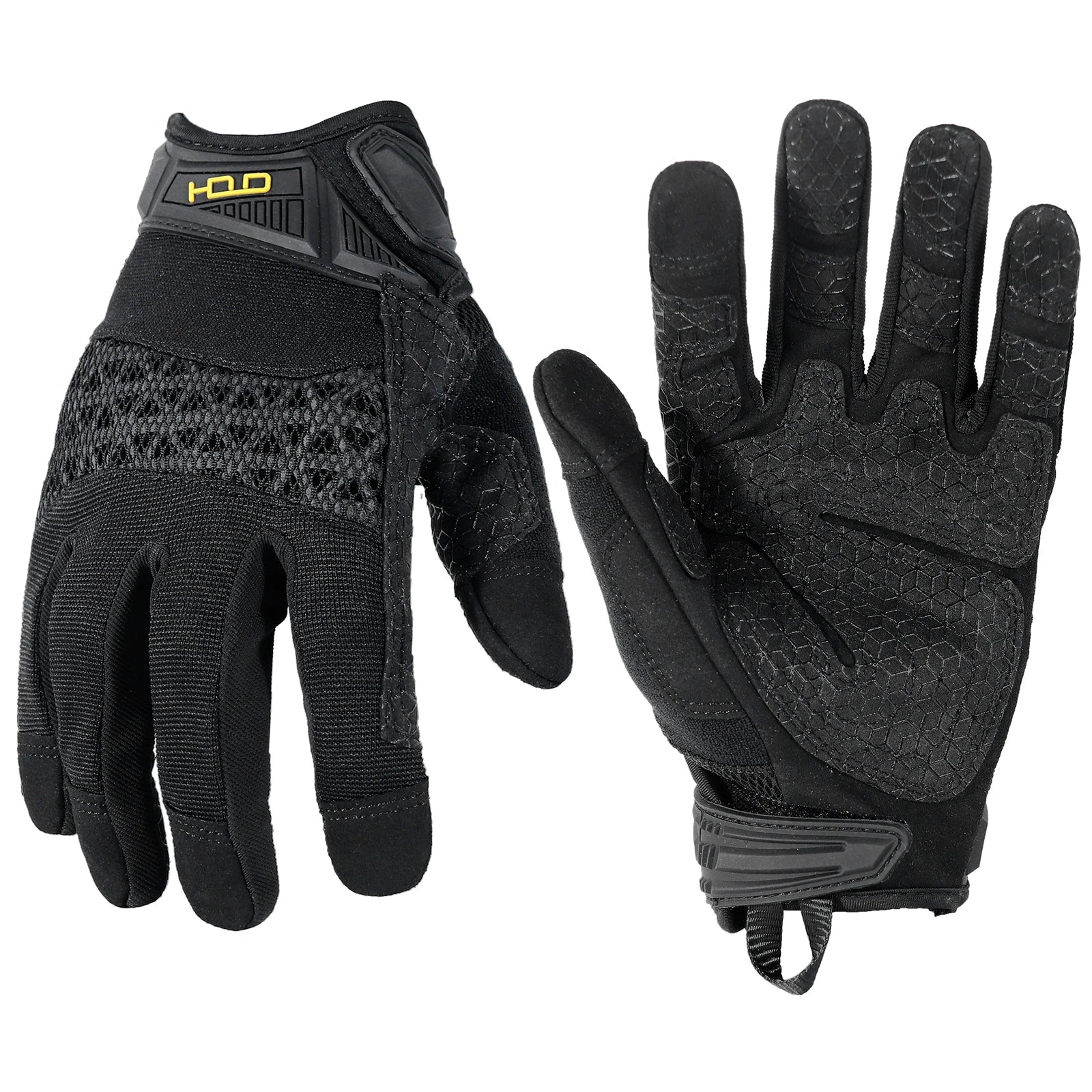 HANDLANDY Tactical Gloves, Flexible Grip Work Gloves for Men