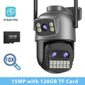 BESDER 15MP Wifi Camera PTZ Outdoor Dual Screen 10X Digital Zoom