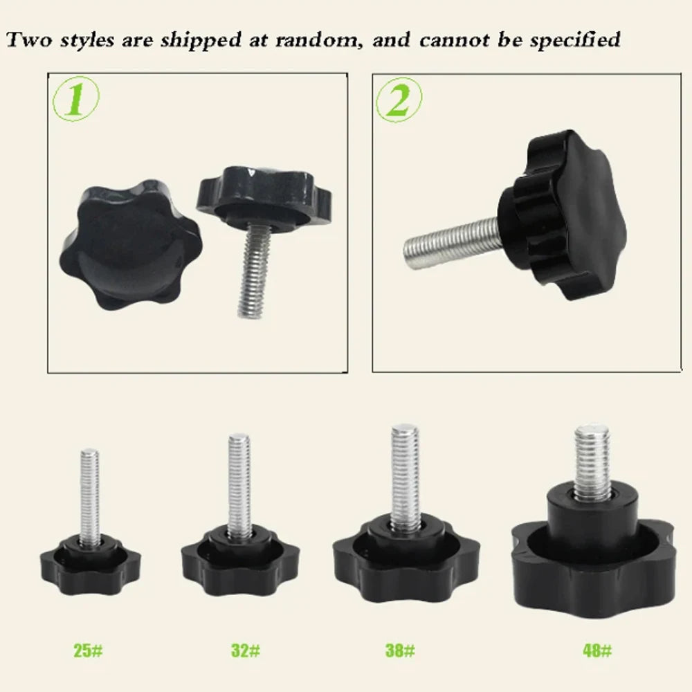 Carbon Steel Hand Knob Screws Bolt M4 M5 M6 M8 M10 M12 Plastic Star