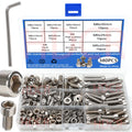 600pcs Stainless Steel Hex Socket Head Nuts and Bolts Set - M3, M4