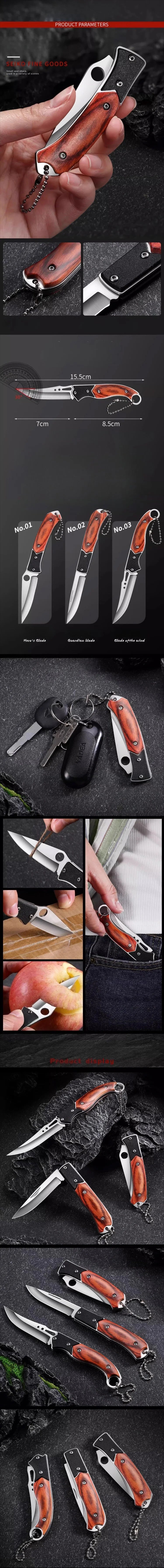 Compact Folding Knife with Durable Stainless Steel Blade