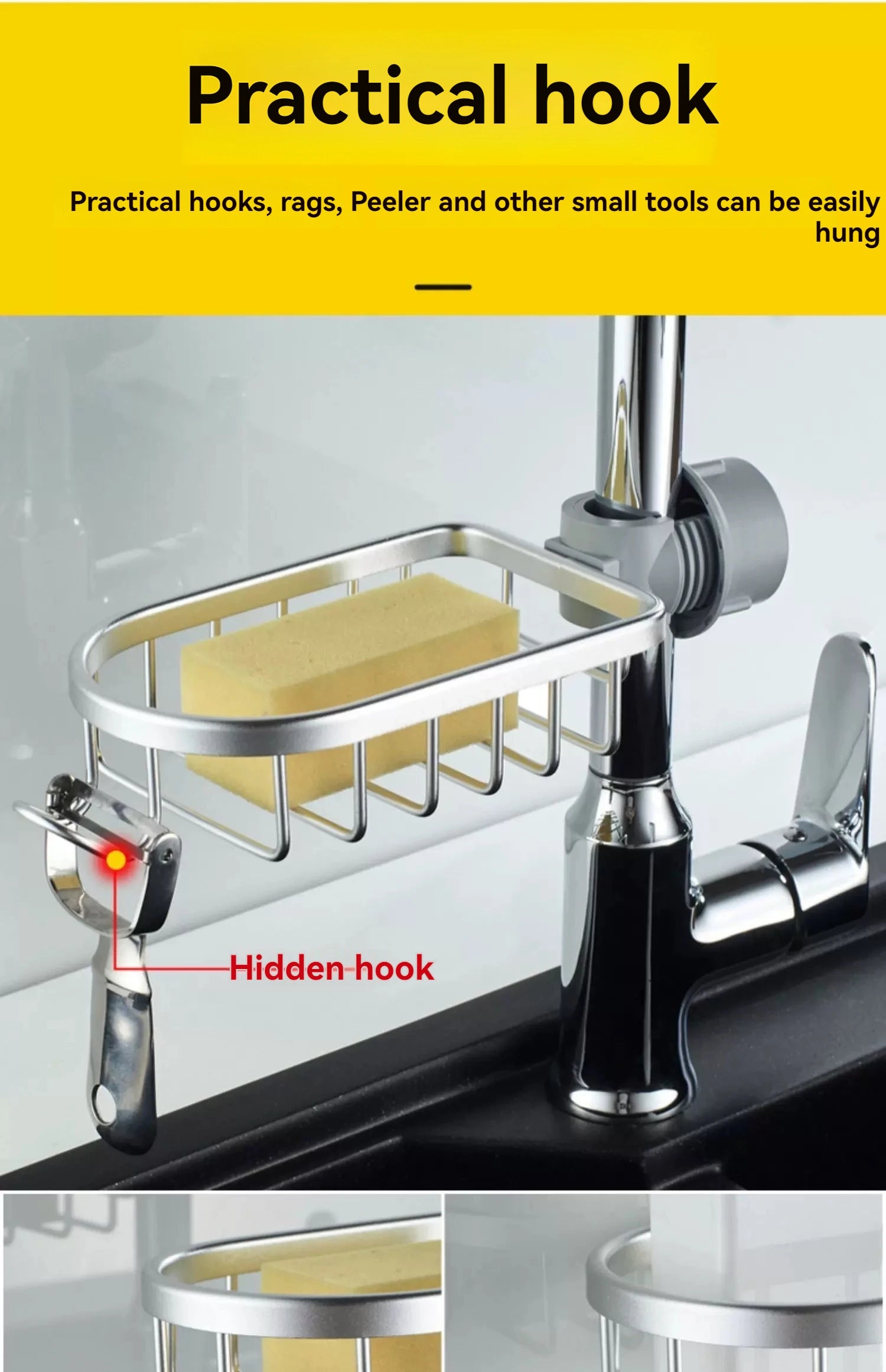 Shower Rack Bathroom Punch-Free Space Aluminum Shower Room Shower Rod
