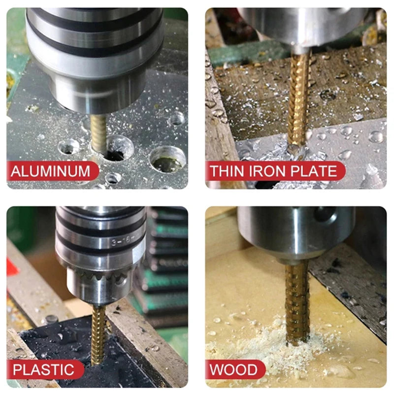 Step Drill Bit Saw Drill Bit Set Titanium 4-12 4-20 4-32mm Wood Metal